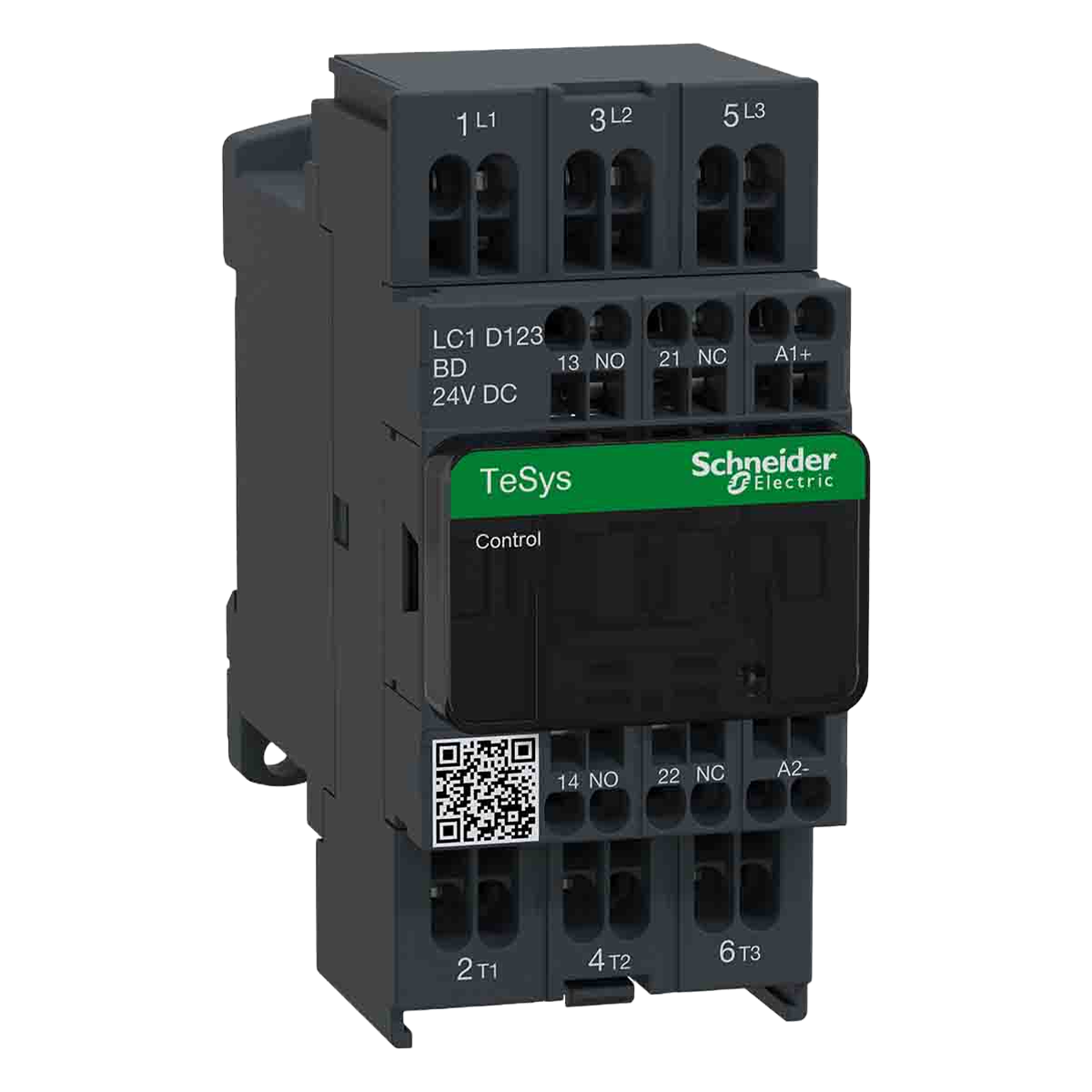 Contactor LC1D RES 3P 12A 24VCC 5,5kW 1NA+1NC Schneider Electric