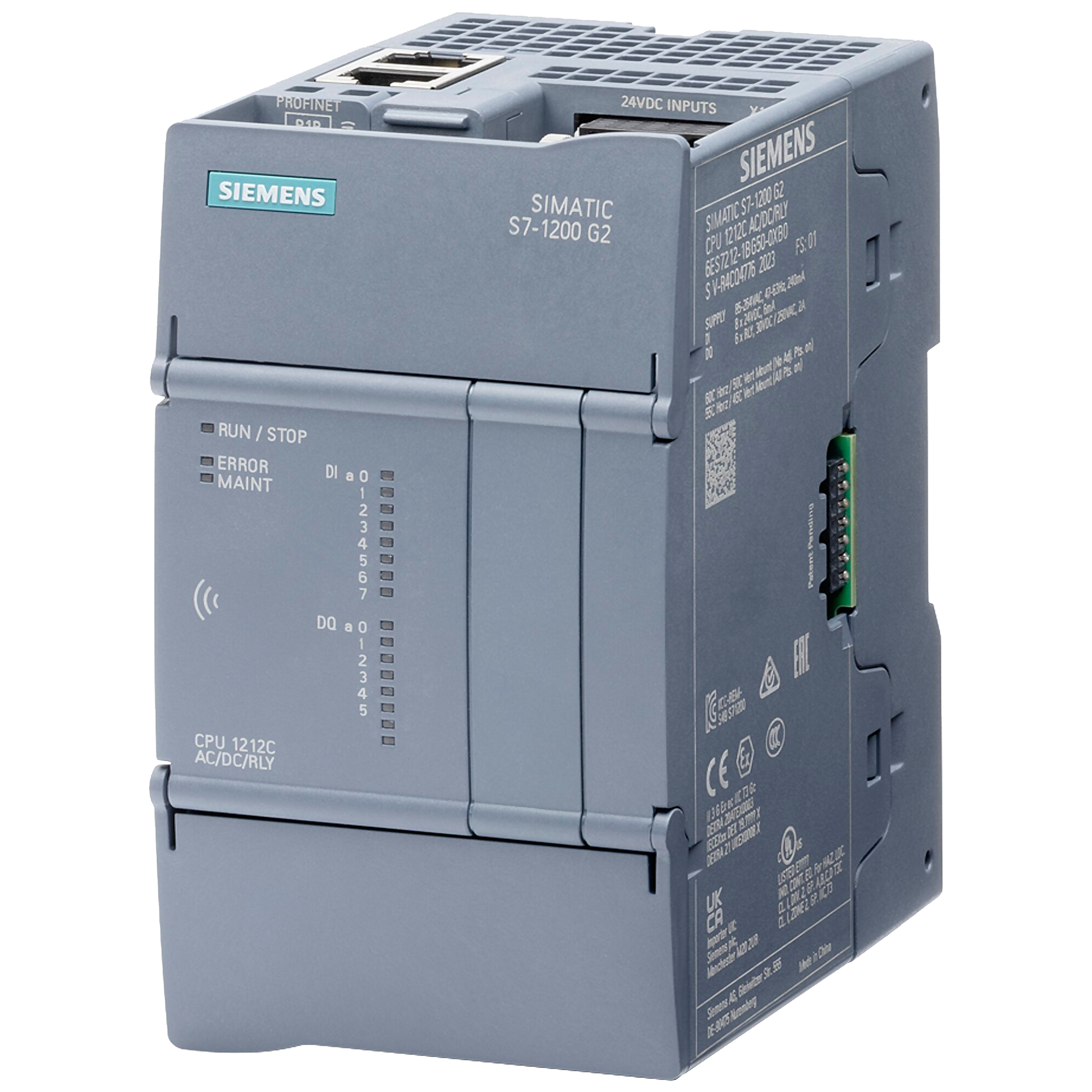[34402] CPU 1212C G2 AC/DC/Relé (8DI/6DO) Alimentación 220VCA FirmWare V4.1 Siemens