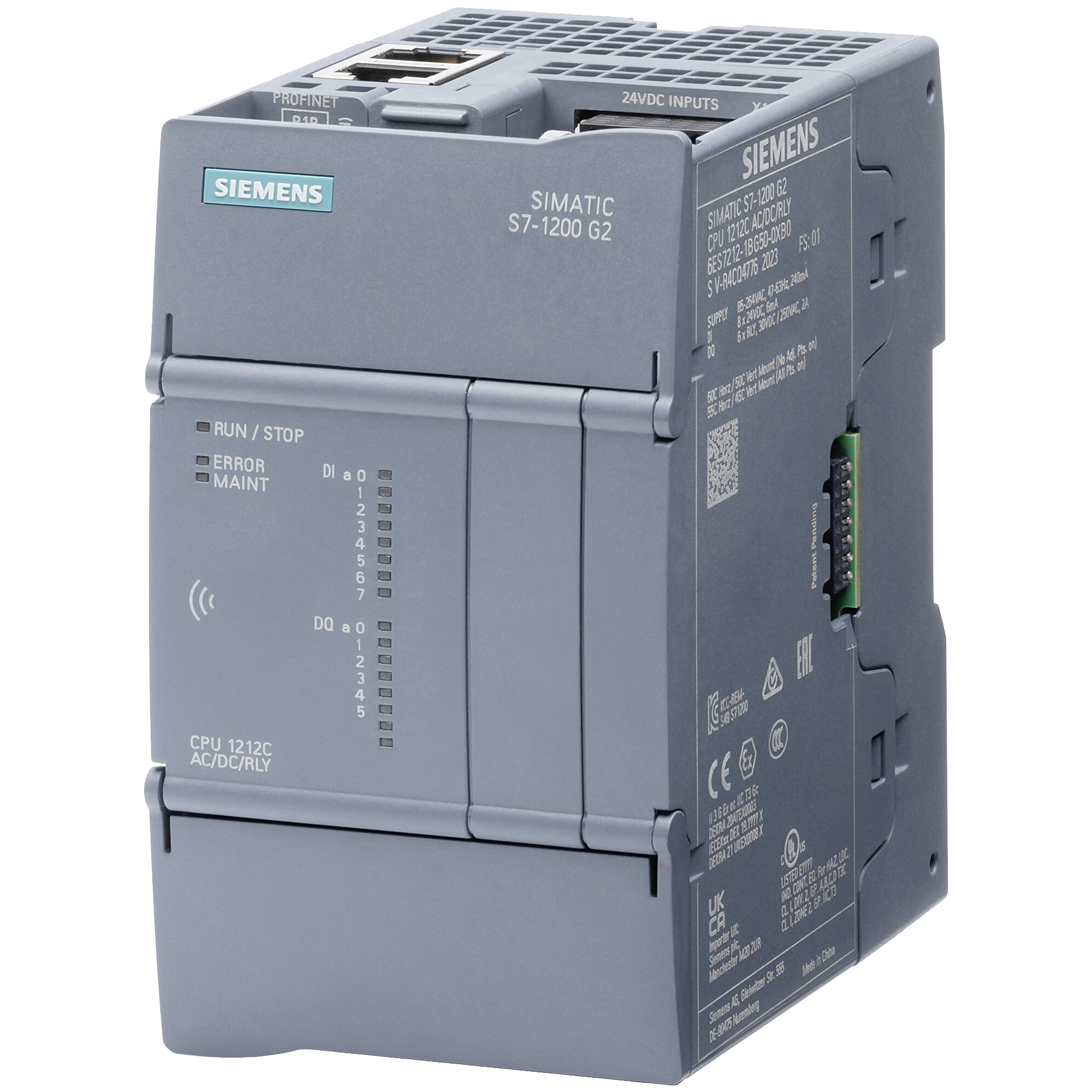CPU 1212C G2 DC/DC/DC (8DI/6DO) Alimentación 24VCC FirmWare V4.1 Siemens