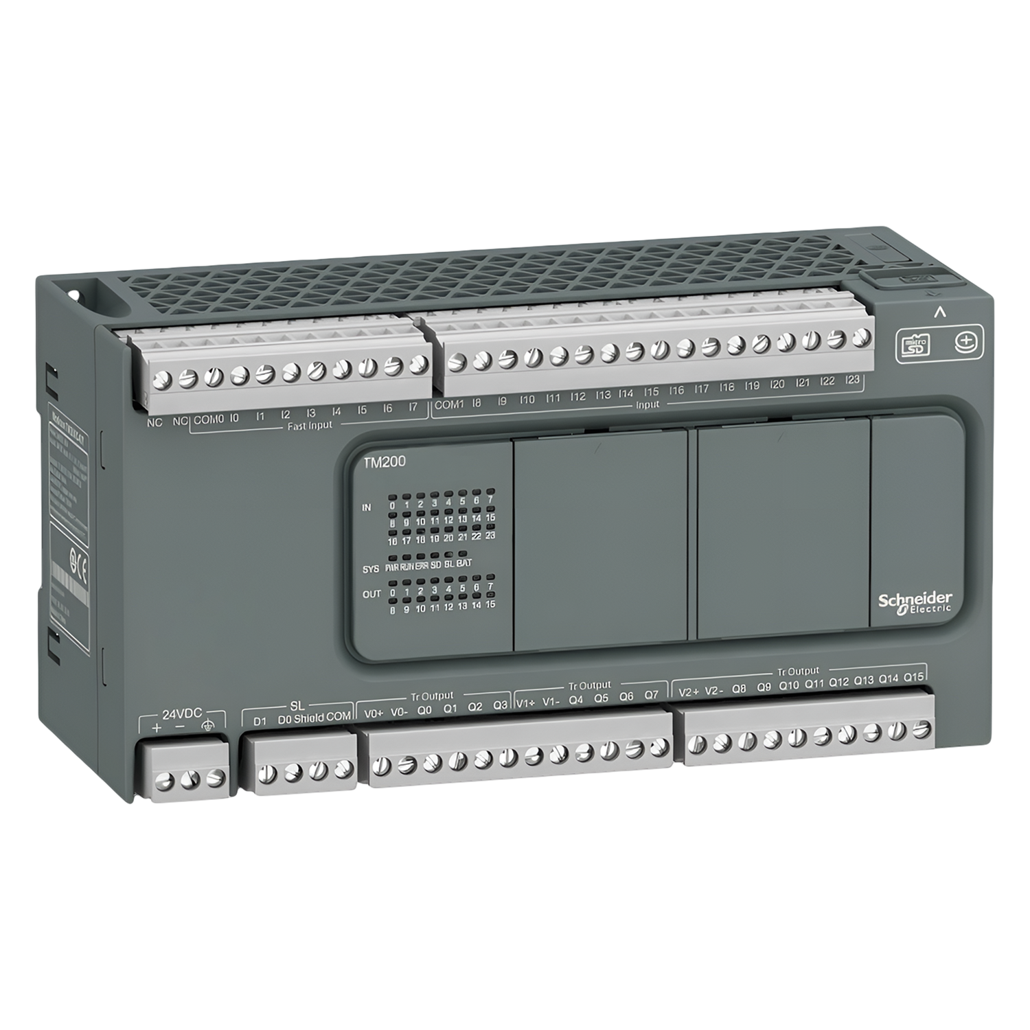 CPU M200 DC/DC/DC (24DI/16DO) 1xRS485/USB 2.0 24VCC Schneider Electric