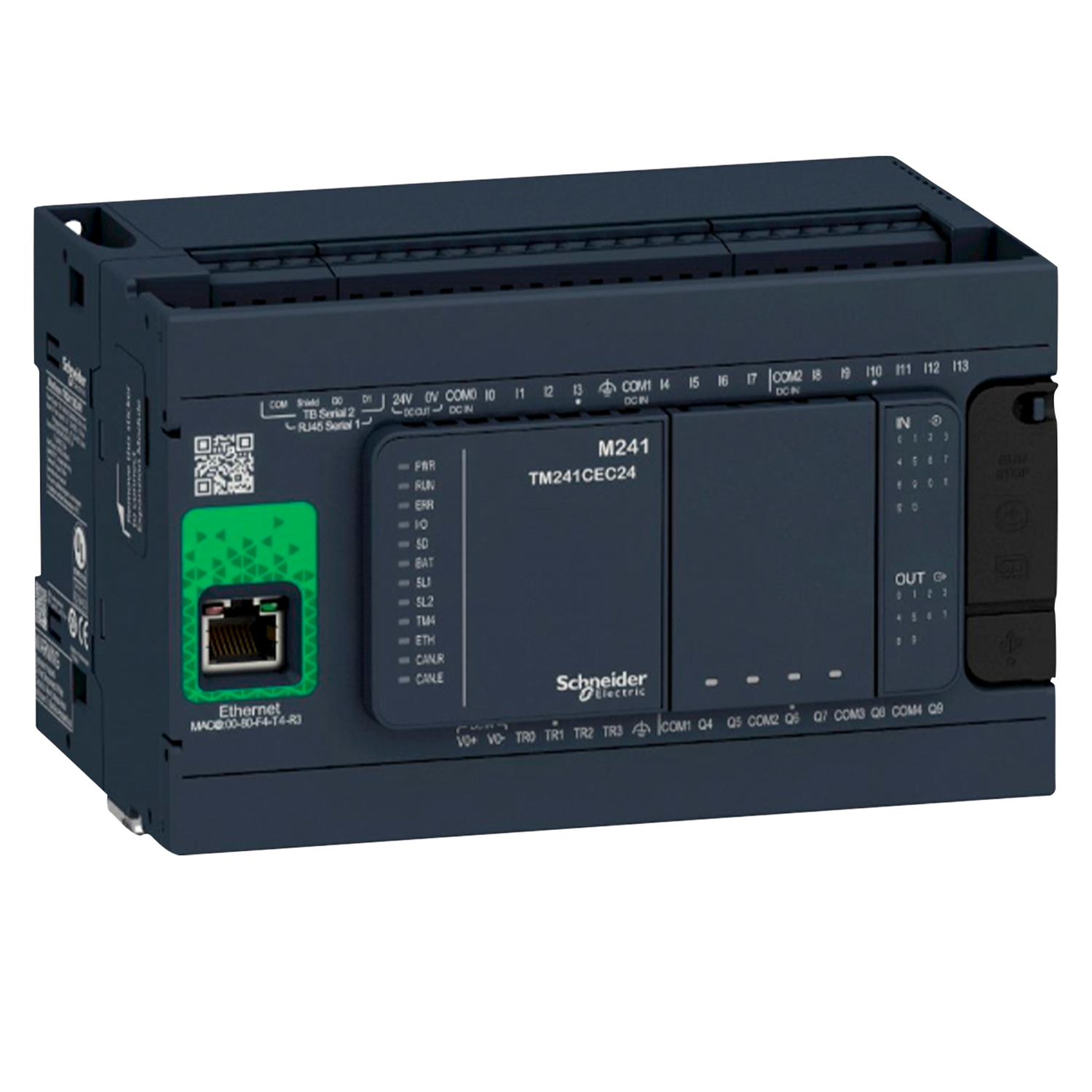 [29784] CPU M241 (14DI/10DO) 2xRJ45 1xRS485/USB 2.0 220VCA Schneider Electric