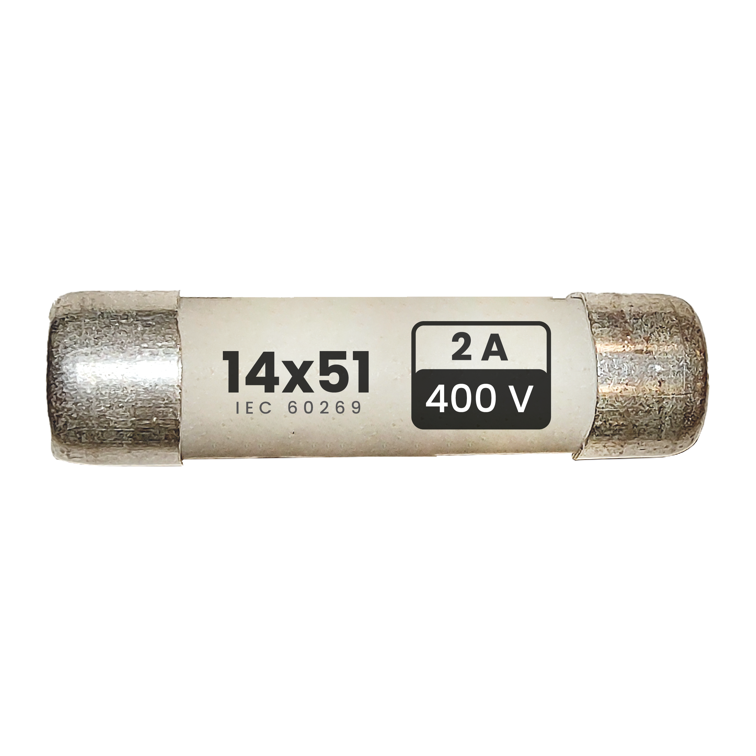 [5383] Fusible Cerámica Tipo Cartucho 14x51mm 2A Zoloda