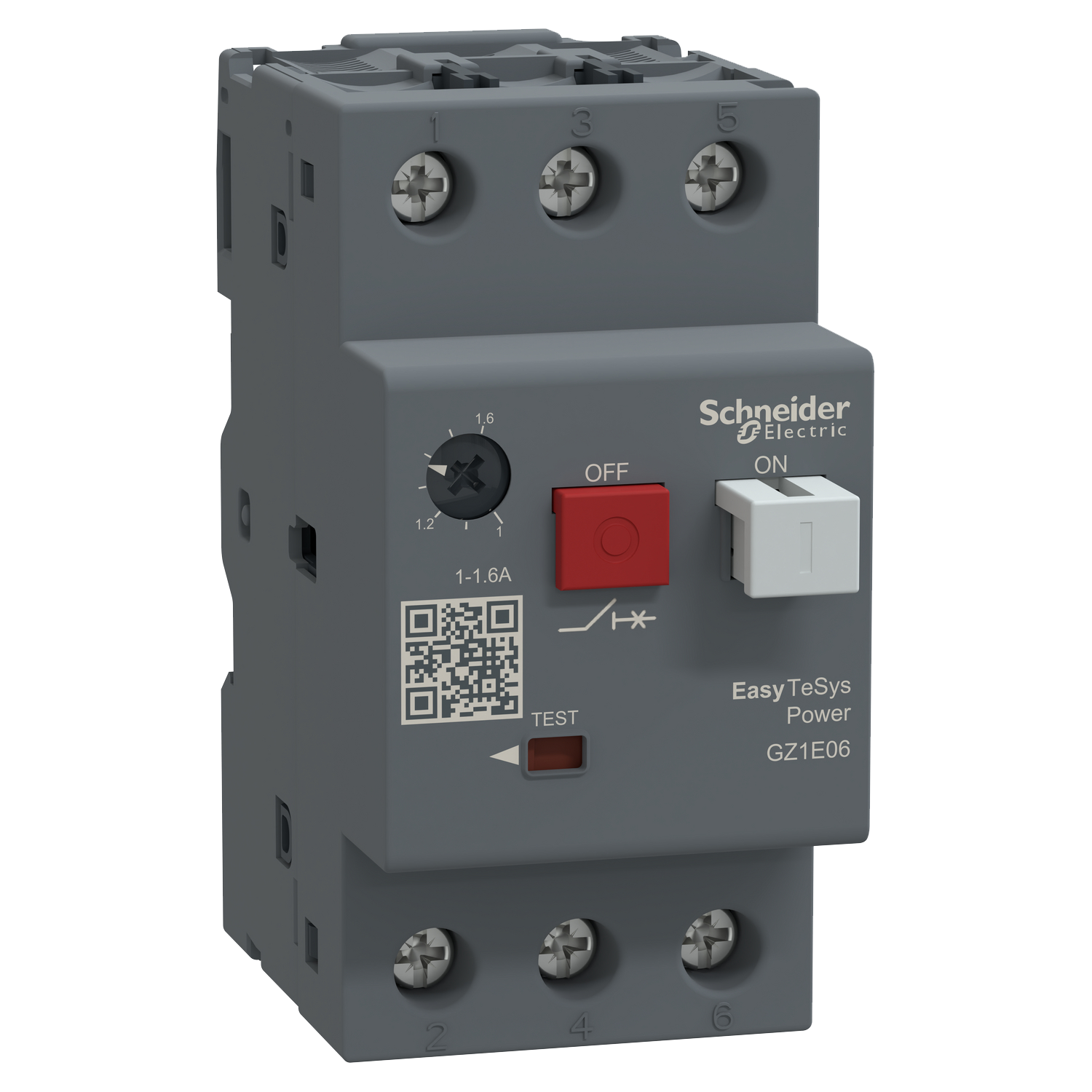 Guardamotor Magnetotérmico TVS 3P 1/1,6A 100kA Schneider Electric