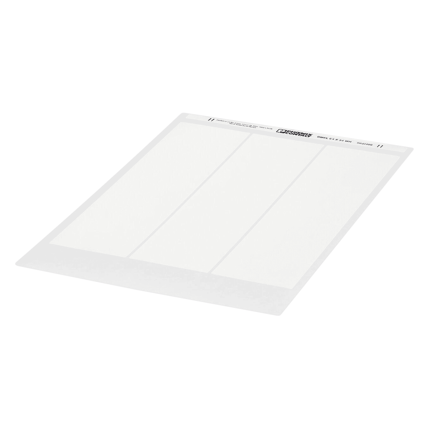 Hoja de Identificación 21 Unidades 64x34mm Blanca Phoenix Contact