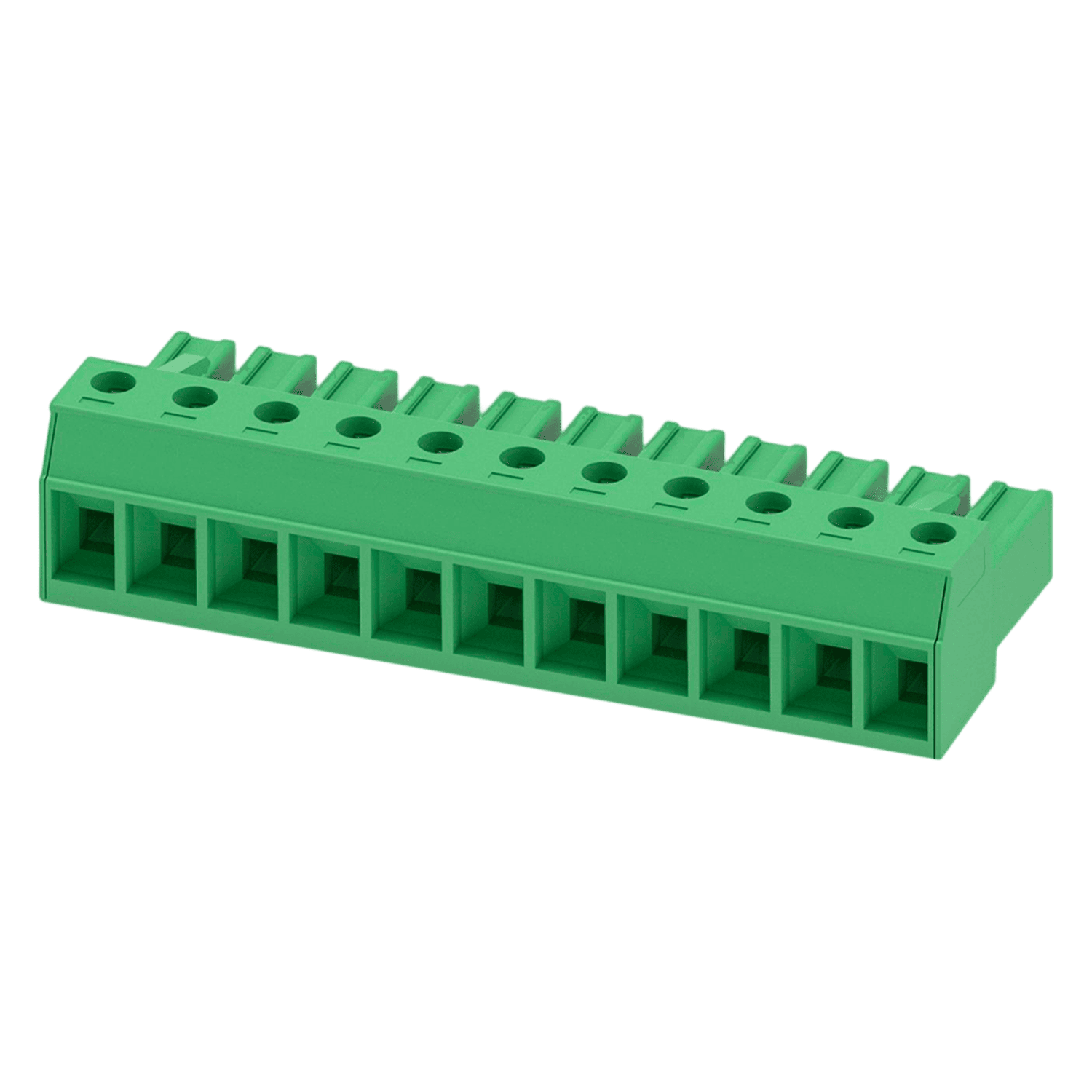 [12361] Parte Enchufable C/Sujeción Aérea Poliamida 11 Polos 20A 630VCA Verde Phoenix Contact