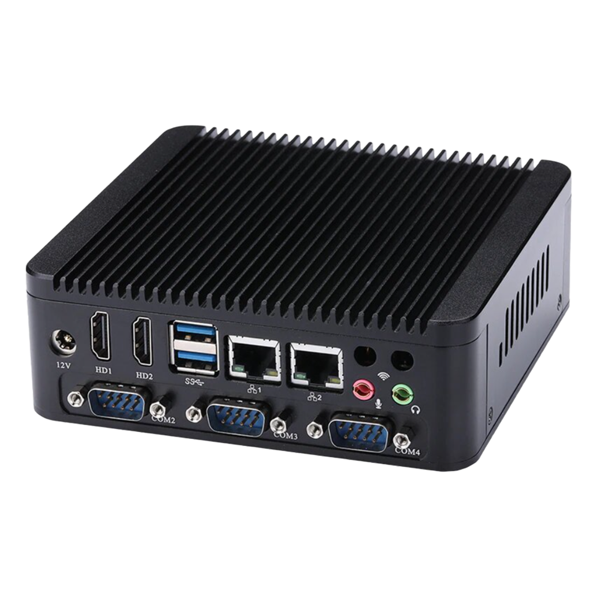 [31855] PC Industrial i5-7200U 2 Placas Red S/RAM y S/Disco de Almacenamiento Qotom