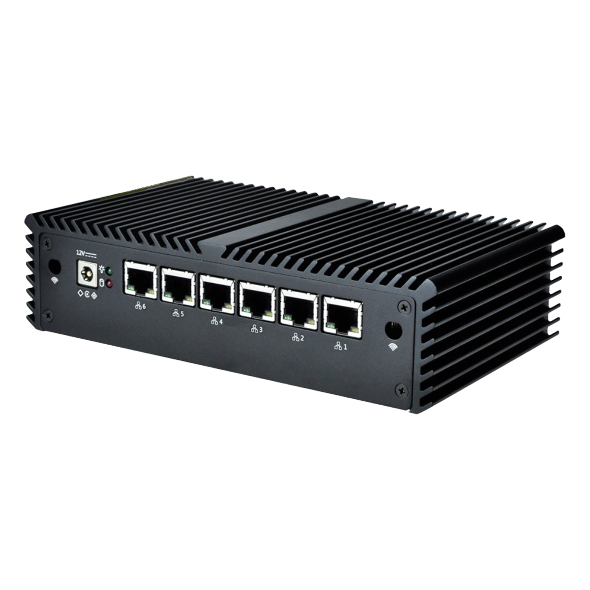 [31823] PC Industrial i7-7500U 6 Placas Red S/RAM y S/Disco de Almacenamiento Qotom