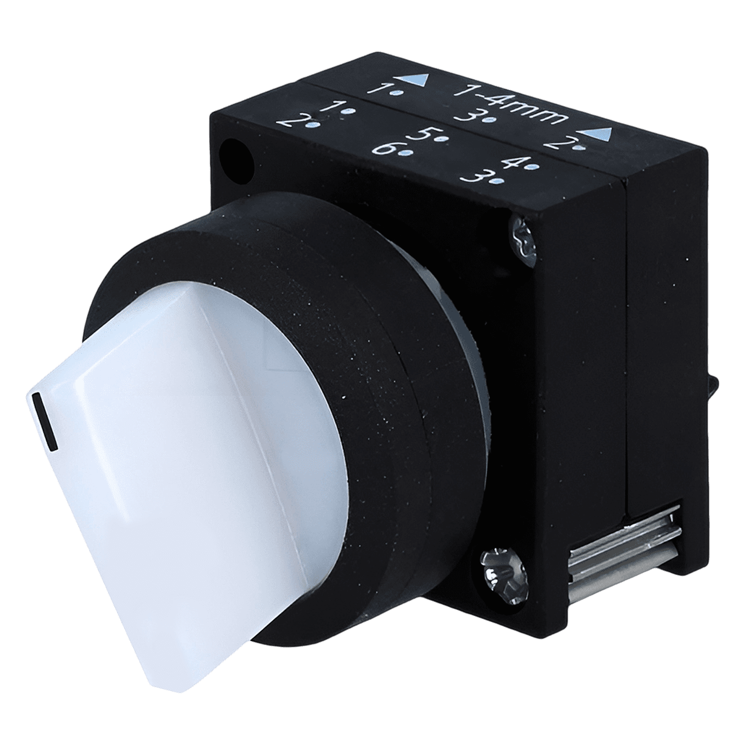 [4650] Cabezal Perilla 3SB 2 Posiciones C/Retorno Blanca Siemens