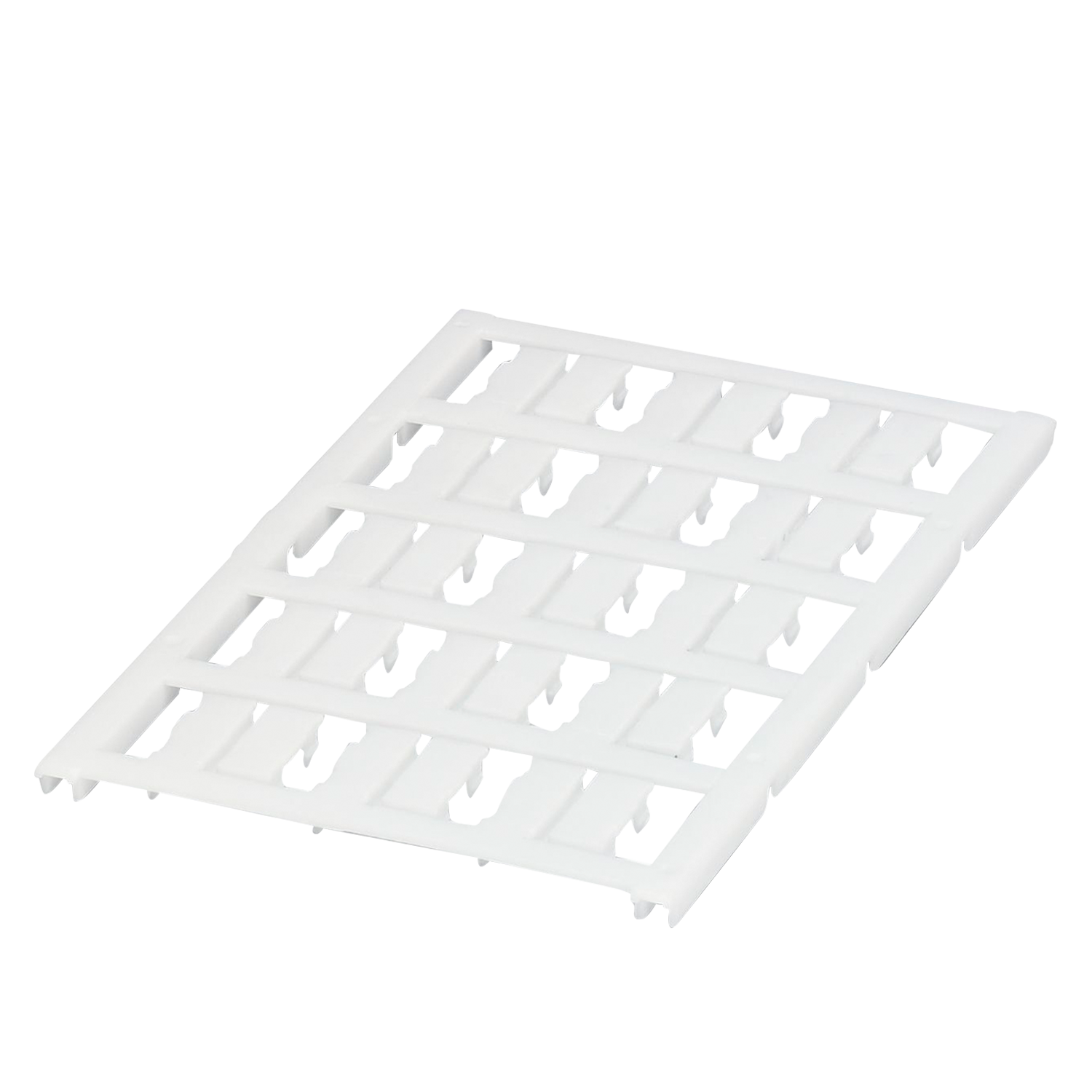 [18528] Plancha 15 Tarjetas P/Cable 2,8-4,4mm2 Sin Rotular Blanca Phoenix Contact