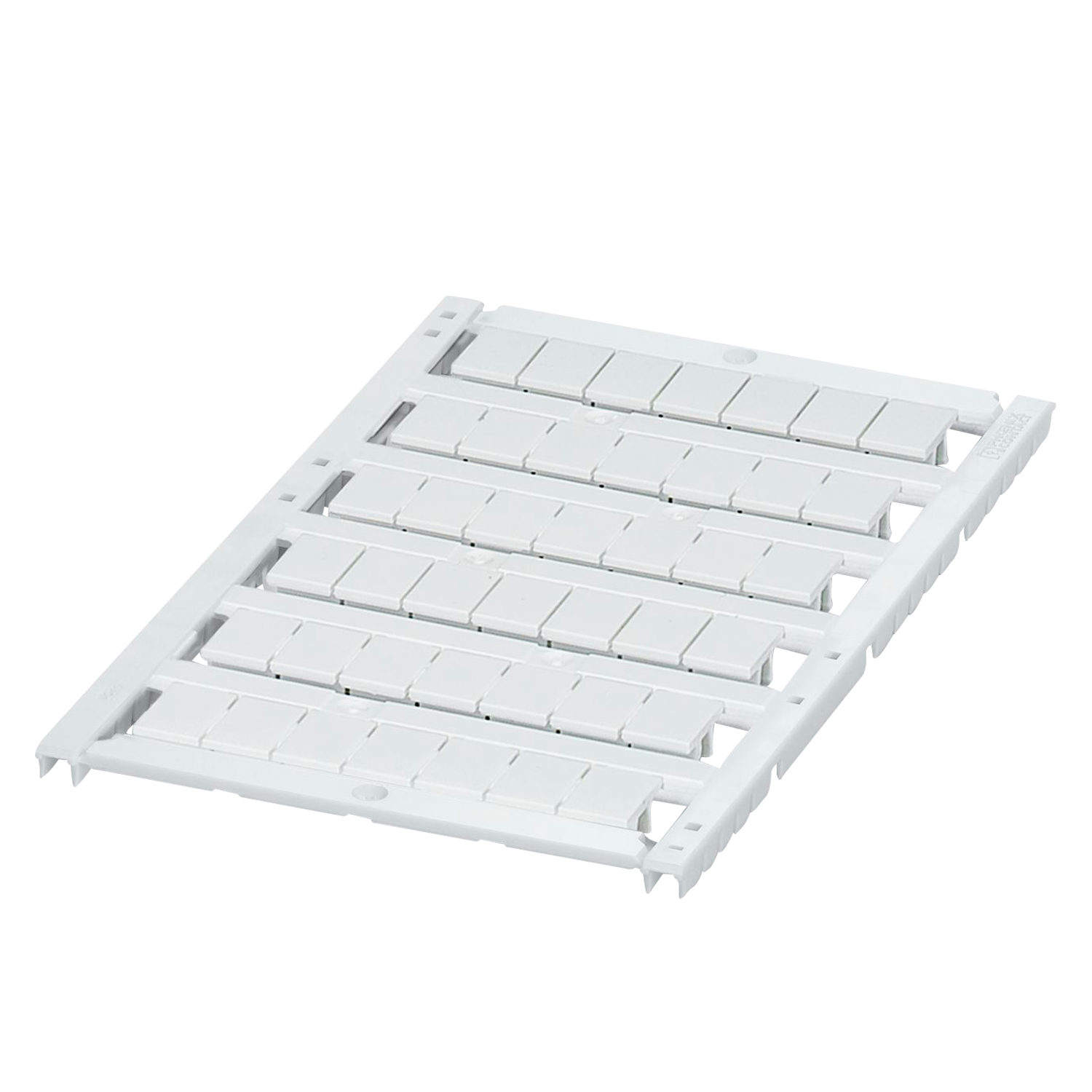 [20879] Plancha P/Bornes 6mm 48 Identificadores S/Rotular Blanca Phoenix Contact