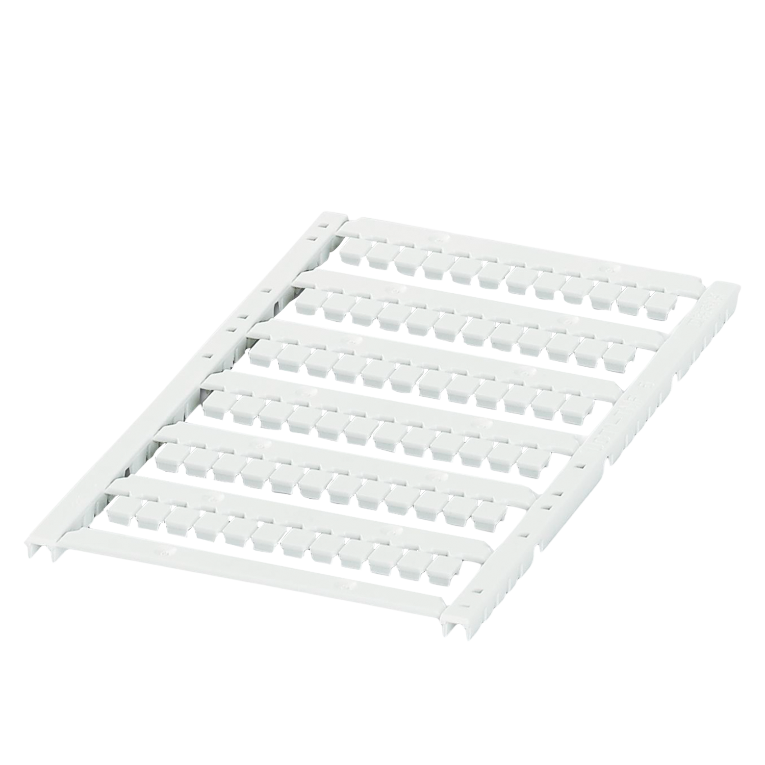 [18519] Plancha P/Bornes 5mm 72 Identificadores S/Rotular Blanca Phoenix Contact