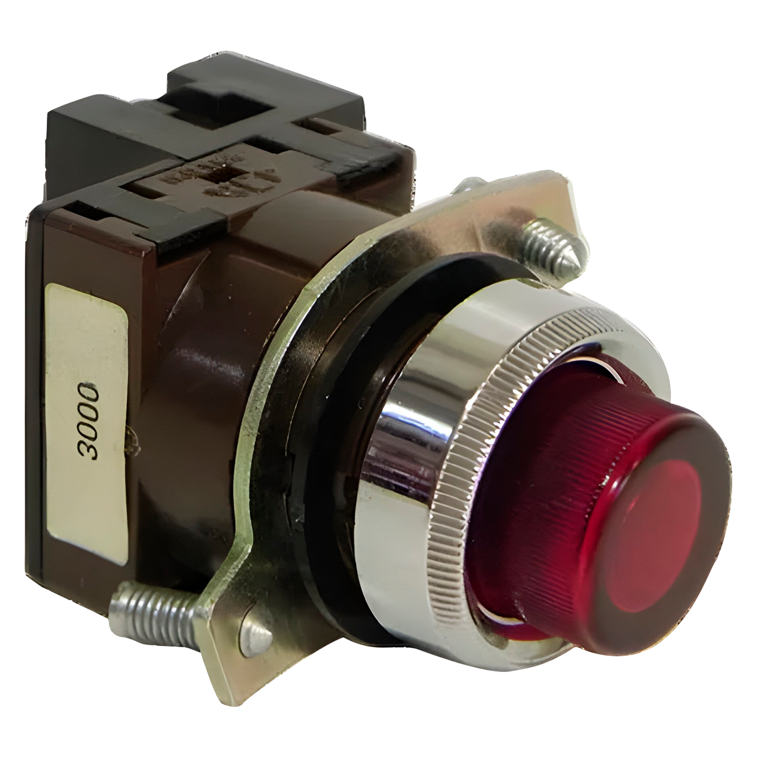 [1778] Cabezal Pulsador 3000 Luminoso Saliente S/Soporte S/Retención Rojo Aea