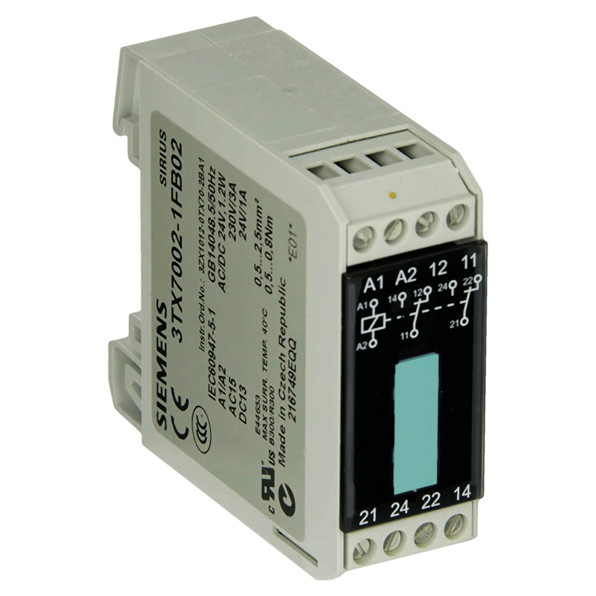 Relé PLC 2NA E:24 VCA/CC S:1-250V Ancho:22,5mm Siemens