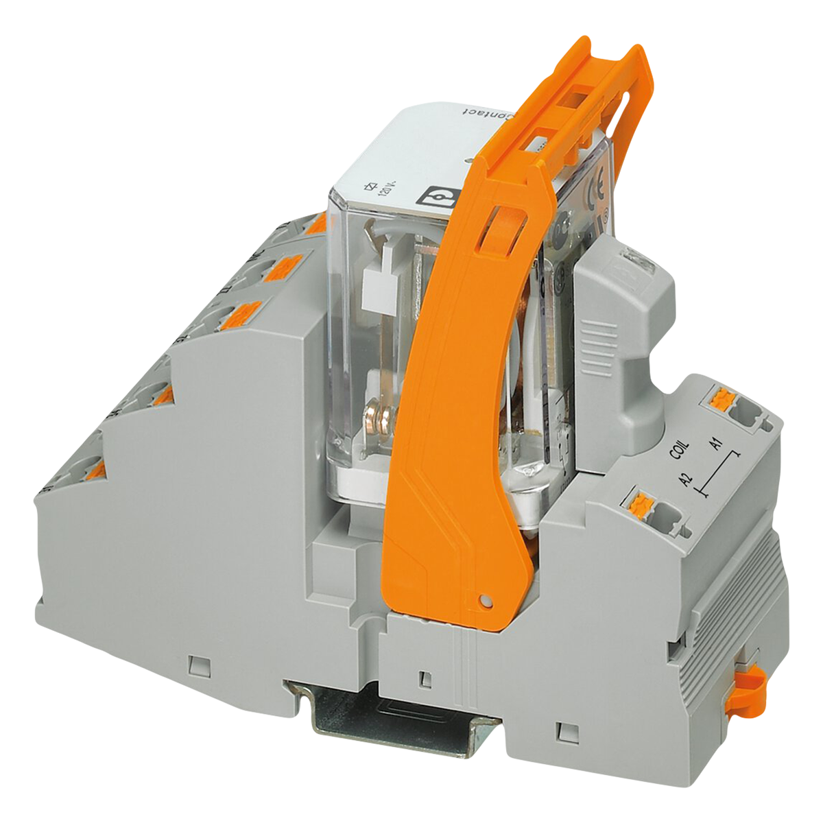 [30408] Relé Rif C/Zócalo 3 Inversores Push 120VCA C/Led Phoenix Contact