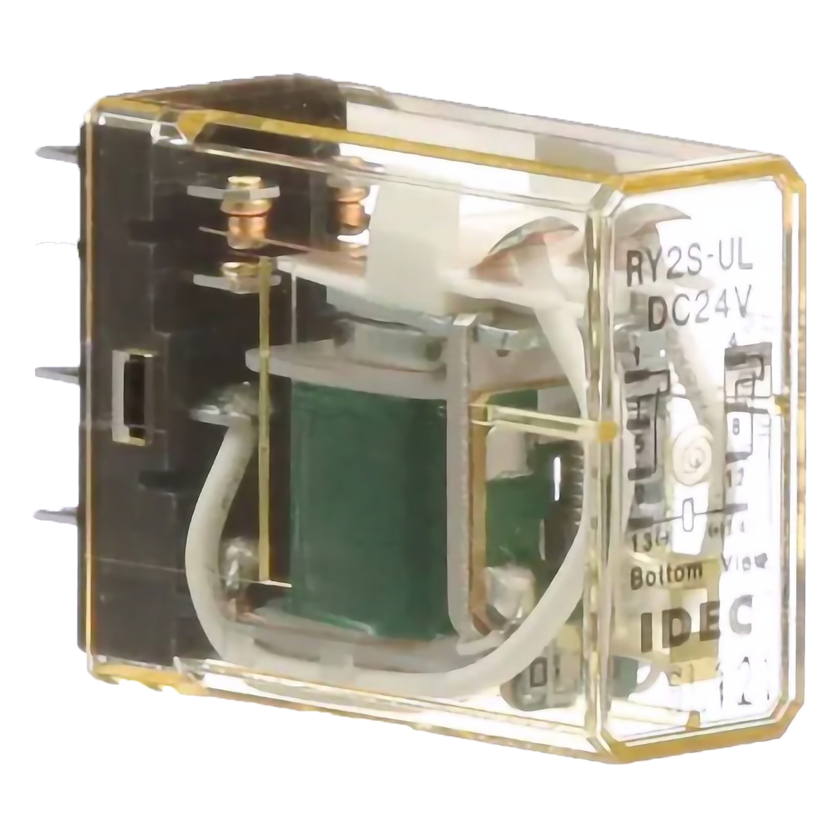 Relé 2 Inversores 24VCC 3A 2C/O C/Led Aea