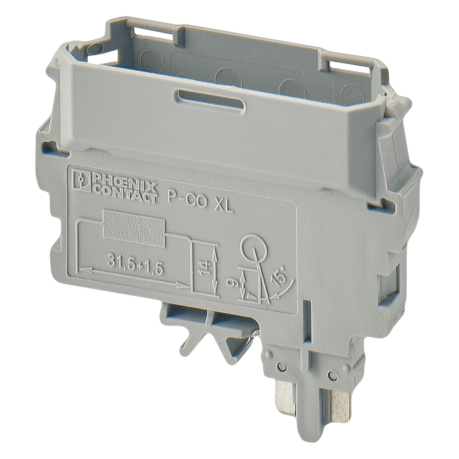 [32158] Soporte Enchufable 1 Polo 10A P/Elementos de Hasta 10mm Phoenix Contact