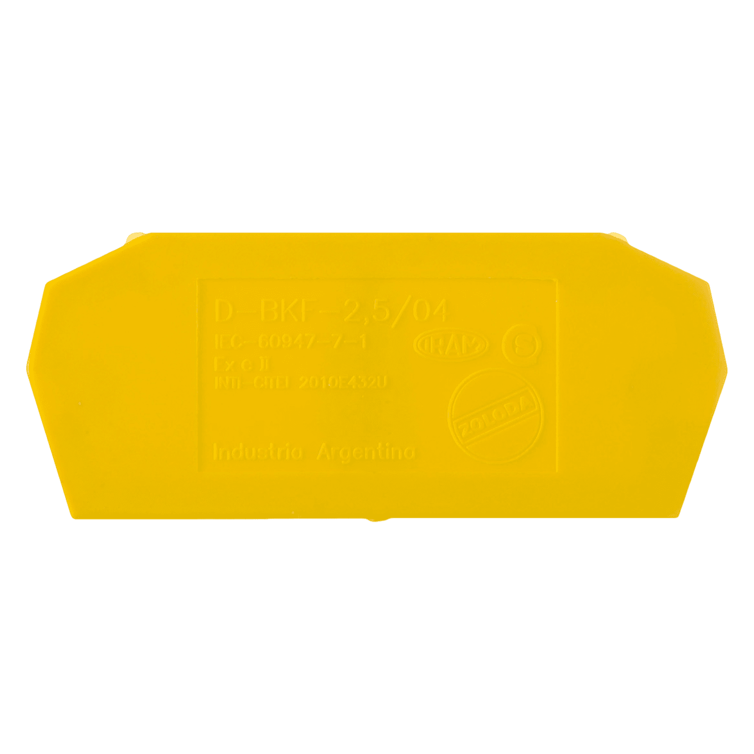 [20333] Tapa P/Borne BKF 2,5/4mm2 Amarillo Zoloda