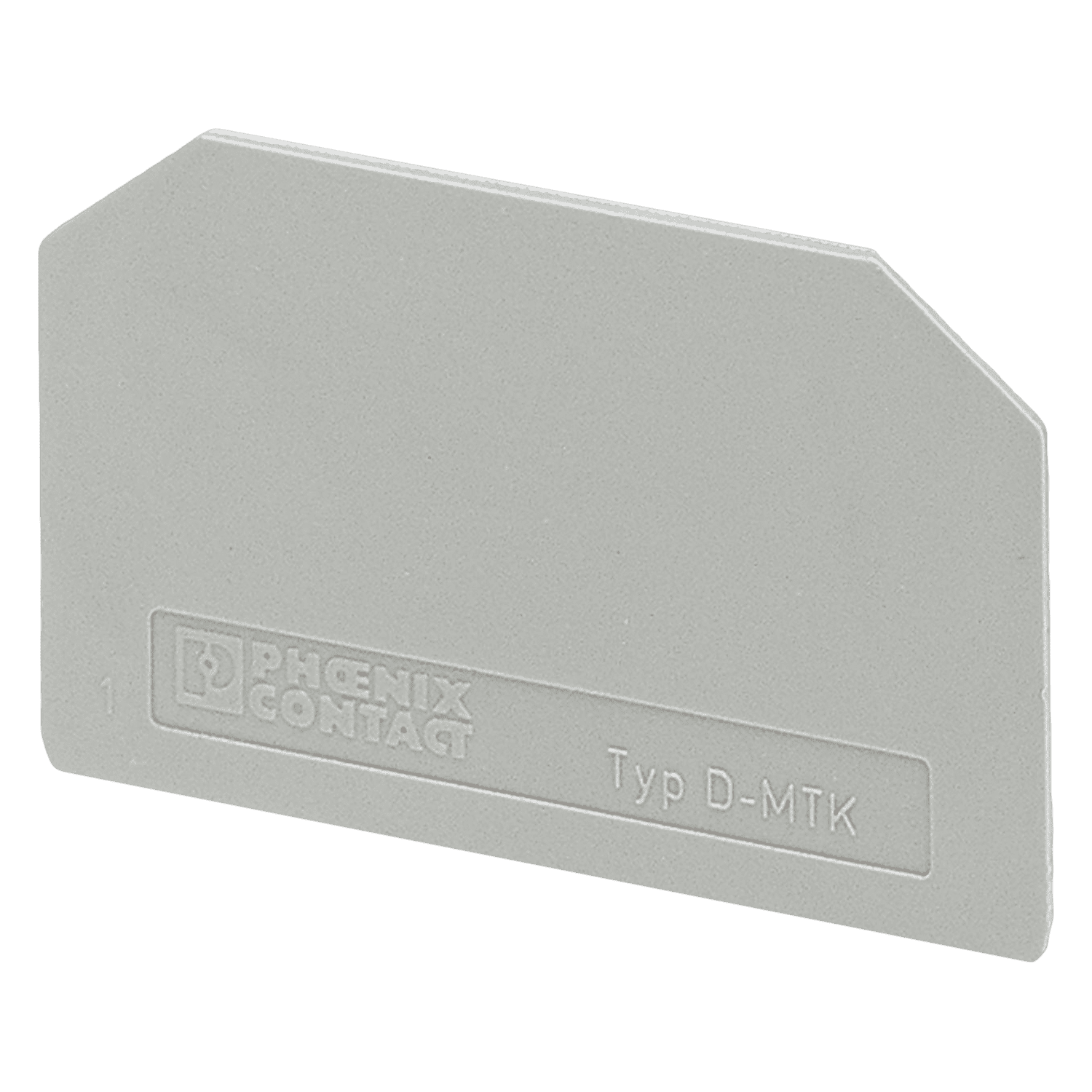 [13454] Tapa D-MTK P/Bornes MTK Ancho 1mm Color Gris Phoenix Contact