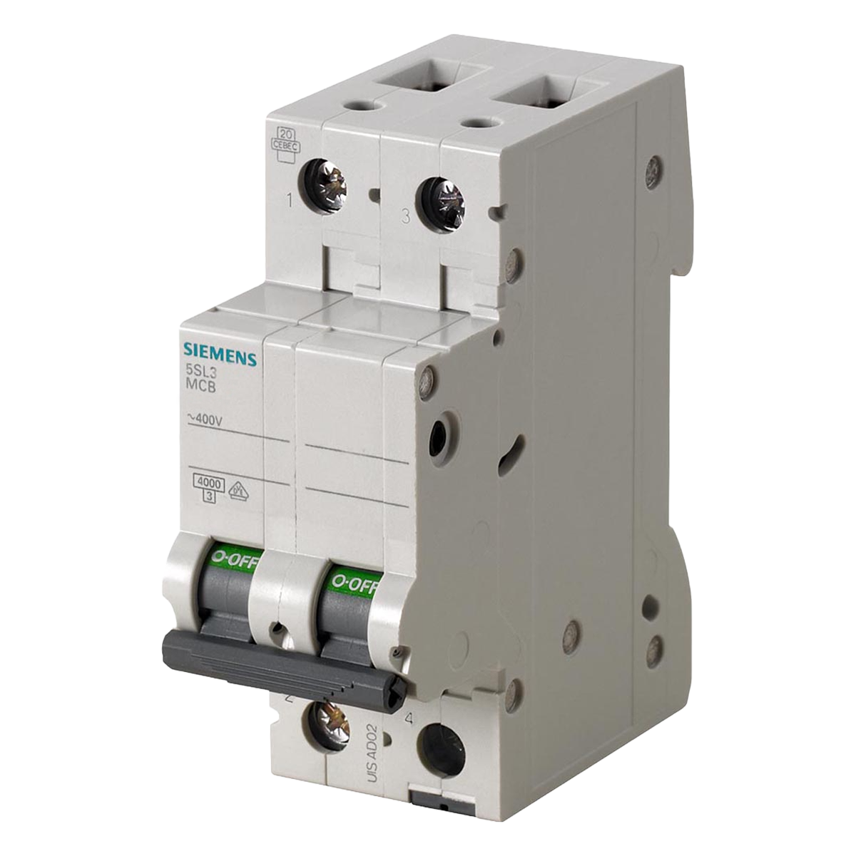 Interruptor Termomagnético 5SL32 2x10A 4,5kA Curva B Siemens
