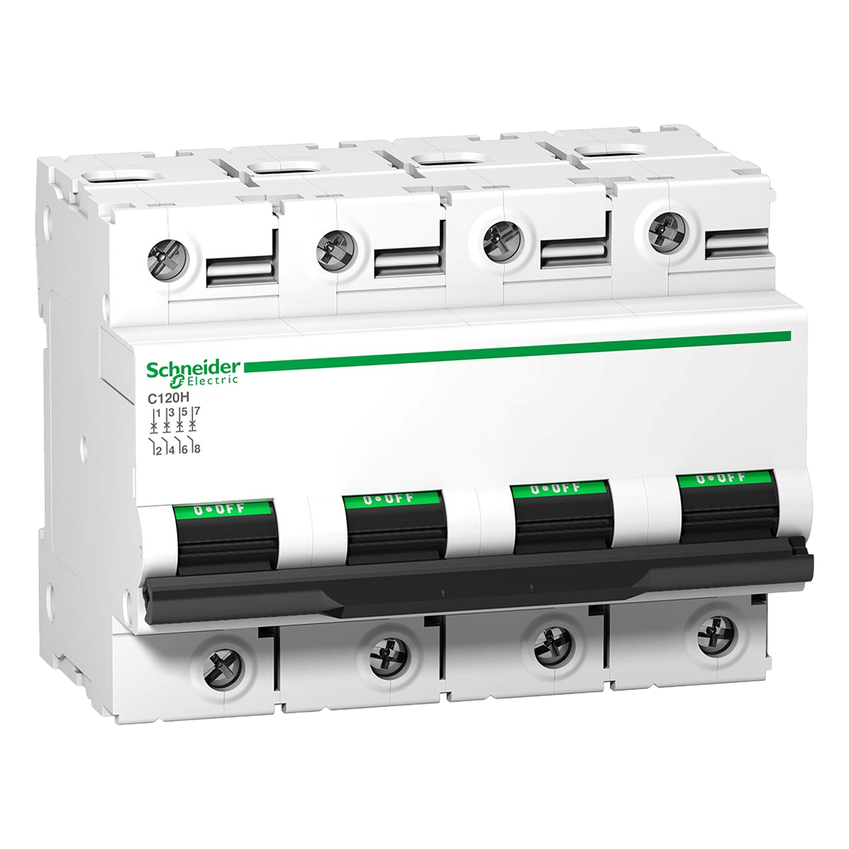 [22370] Interruptor Termomagnético A9N18 4x125A 15kA Curva C Schneider Electric