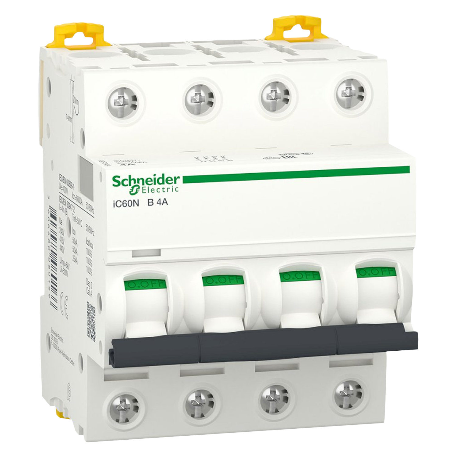 [27748] Interruptor Termomagnético A9F73 4x4A 10kA Curva B Schneider Electric